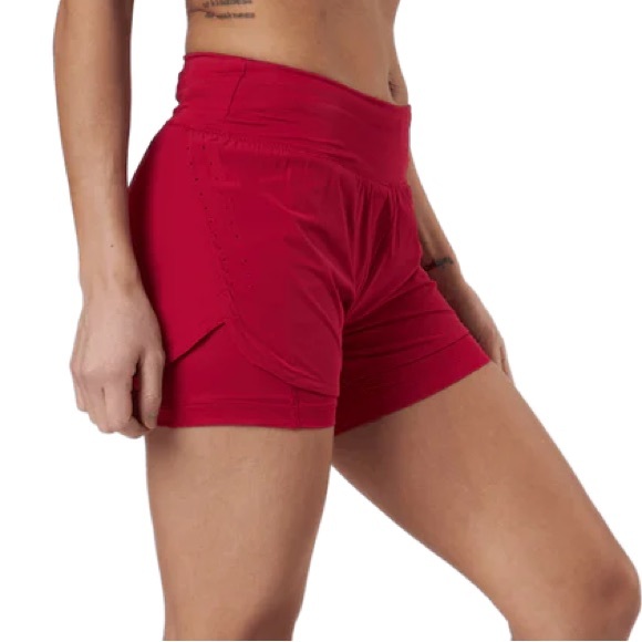 NIKE Eclipse 2-IN-1 DRI-FIT Running Shorts in Red ❤️ - Picture 2 of 15